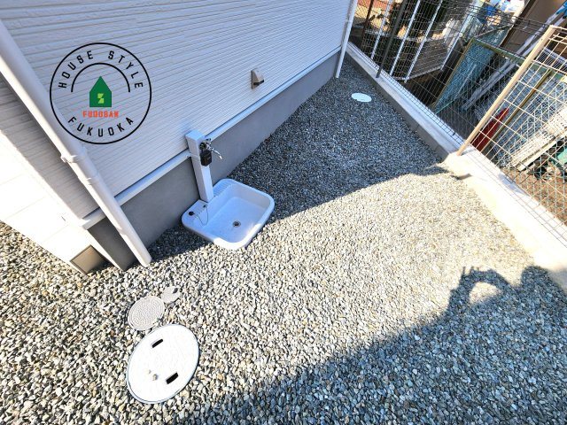 福岡市東区多々良2丁目第5-1棟（1号棟）の庭|お庭で自由な時間を過ごせます。