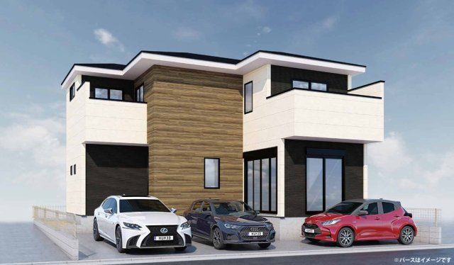 仲介手数料無料　KEIAI GRACE入間市東藤沢８期の外観パース