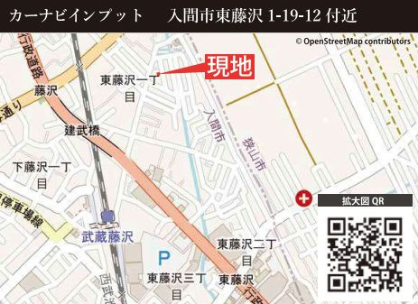 仲介手数料無料　KEIAI GRACE入間市東藤沢８期の地図