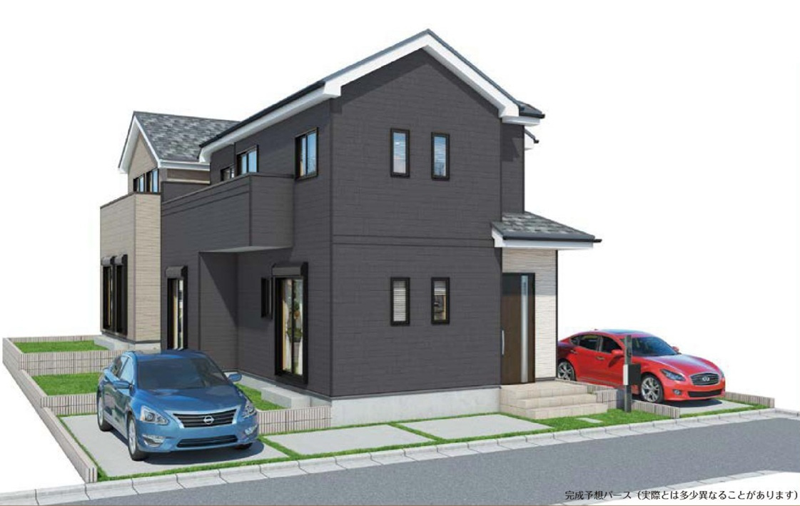 ハートフルタウン北入曽７期　全２棟の外観パース