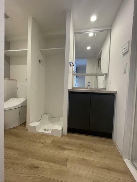 クレストコート蔵前ステーションフロントの独立洗面台