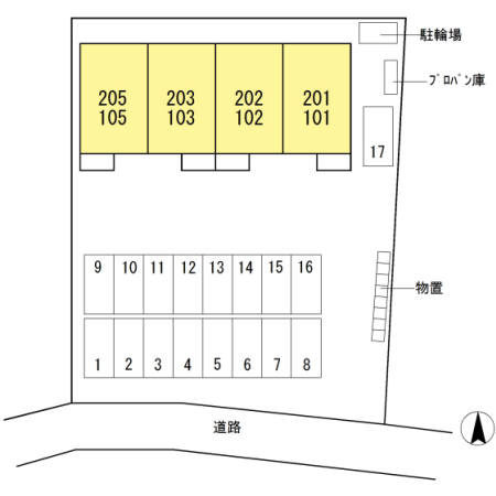 サンハイムの区画図