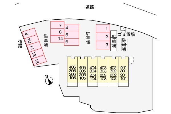 プリムローズの駐車場|駐車場