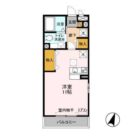 アビテ弁天の間取り