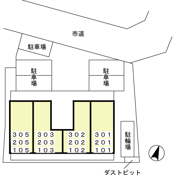 アビテ弁天の区画図