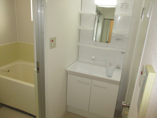 清川五番館の洗面所