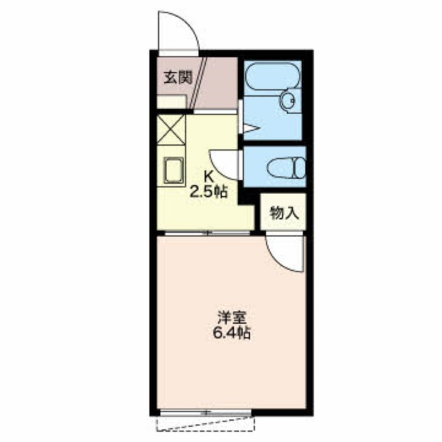 岐阜市長良福江町１丁目のアパートの間取り