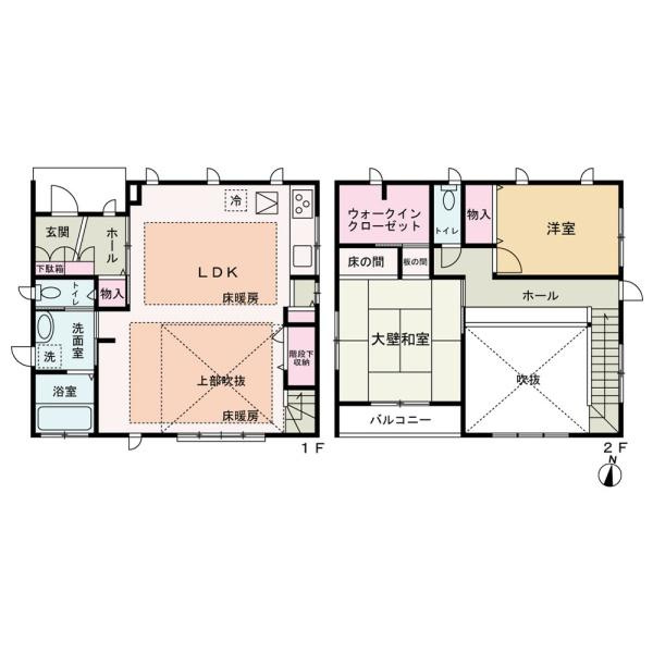 和歌山市加太　中古戸建の間取り