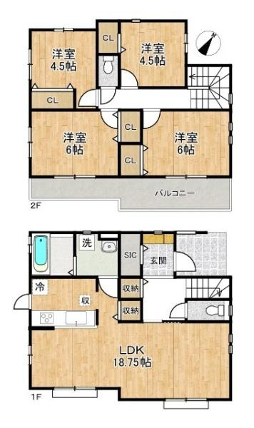 生駒市萩の台 Ｅ号地 ／新築一戸建