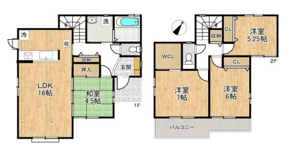 生駒市萩の台 Ｆ号地 ／新築一戸建