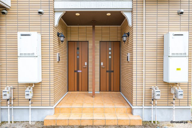 ガーデンハウス朝日山　Fのエントランス