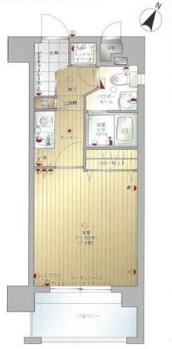アソシアグロッツォ薬院大通りの間取り