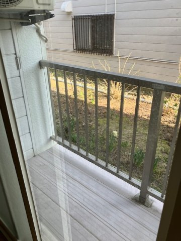 八甲ハイツのバルコニー