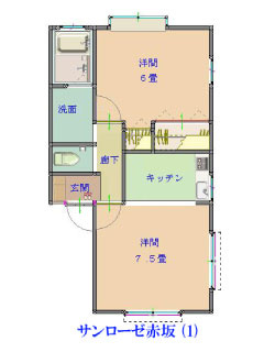 サンローゼ赤坂の間取り