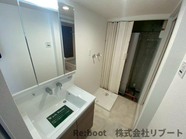 市川グリーンハイツB棟の洗面所