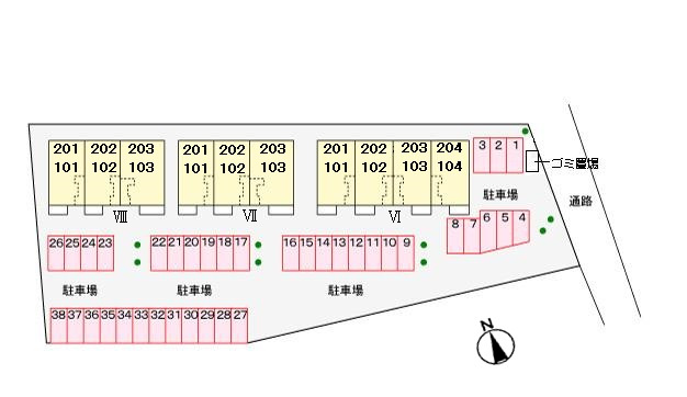 フォレストⅥの区画図