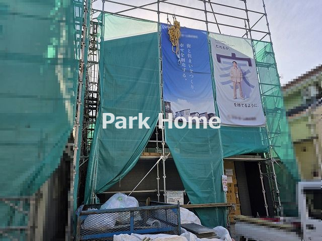 高知市鴨部2丁目 -2棟1号棟- 新築戸建ての外観|2025.12月：建築中