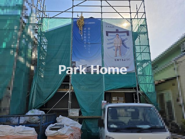 高知市鴨部2丁目 -2棟1号棟- 新築戸建ての外観|2025.10月：建築中