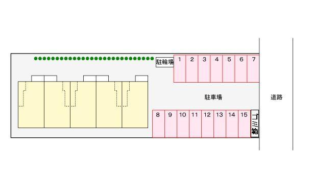 サンウエストの区画図