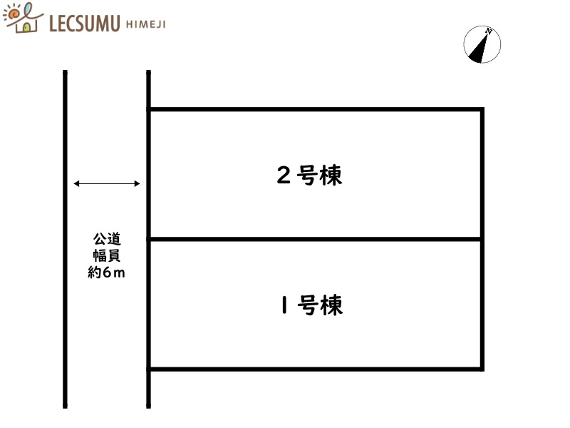 赤穂市砂子第4／全2棟の区画図