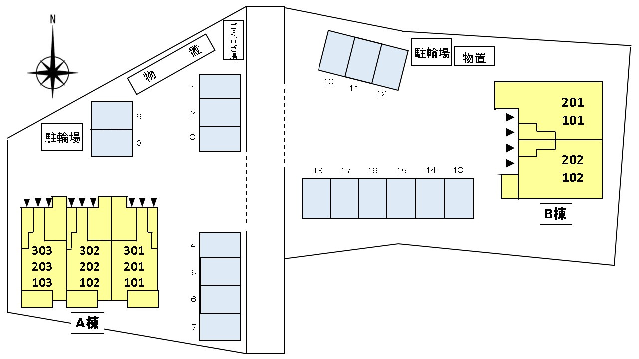 ラベンダー　Ａの区画図