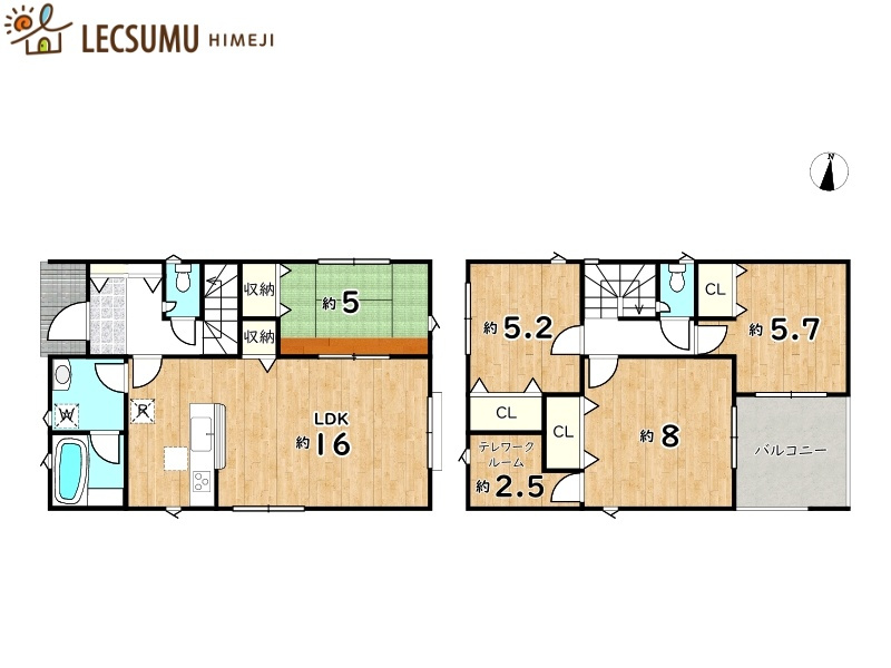 赤穂市片浜町第1／全4棟の間取り