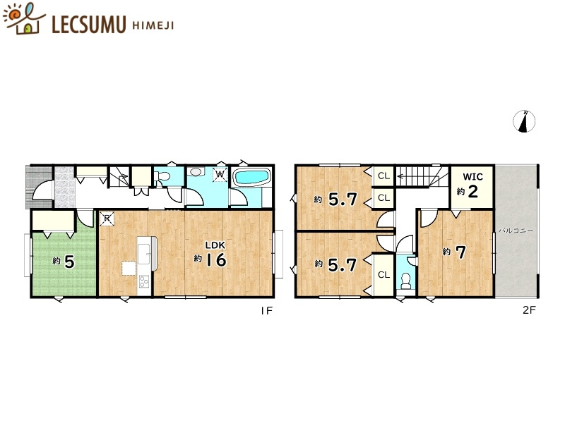 赤穂市片浜町第1／全4棟の間取り