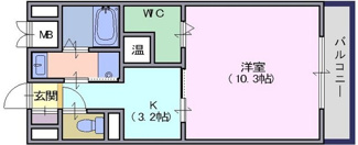 【間取り】 | アイリスハイツ8号館