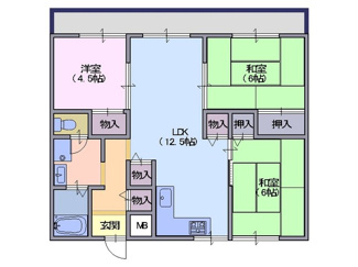 【間取り】 | 矢追マンション