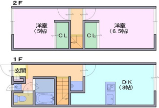 【間取り】 | レオパレス　浪漫2000
