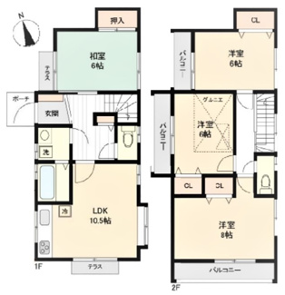 【間取り】 | 東久留米市南町4丁目　中古戸建 | 東久留米市南町4丁目　中古戸建