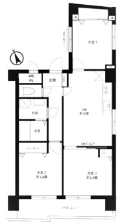 【間取り】 | ライオンズマンション田無本町 | ライオンズマンション田無本町
