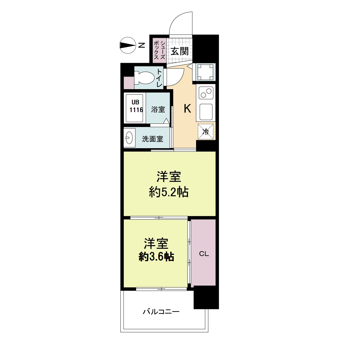 セレニテ心斎橋グランデの間取り