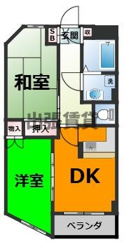 仲介手数料0円！！ブルーウェーブマンションの間取り