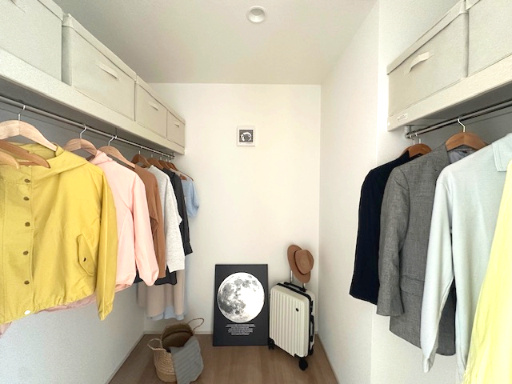 【新築戸建】　いわき市泉もえぎ台3期の収納|1号棟モデルハウス　収納豊富な物件なので、部屋をスッキリ見せることが出来ます！