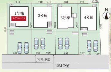 【新築戸建】　いわき市泉もえぎ台3期の区画図|区画図です。ご参照ください。