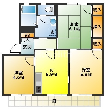 ファミールハイツ・フクダの間取り