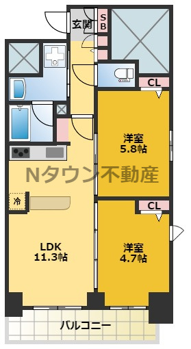 【間取り】 | S-RESIDENCE葵Ⅱ | 間取りです。