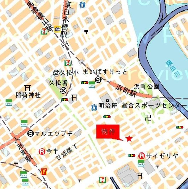 日本橋浜町ダイヤレジデンスの地図