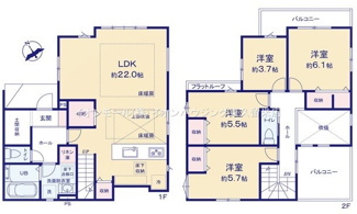 【間取り】 | 東久留米市滝山3期　全1棟　1号棟 | 東久留米市滝山3期　全1棟　1号棟