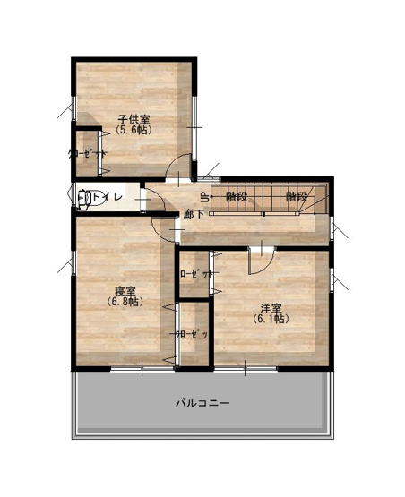 【間取り】 | 高知市薊野東町/４号地 | ２階