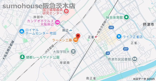 ファーストフィオーレ吹田レガーメの地図