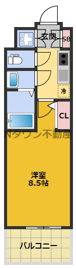 【間取り】 | S-RESIDENCE志賀本通 | 間取りです