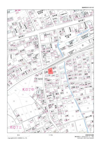 西条市大町土地【1,200】96.52坪の地図