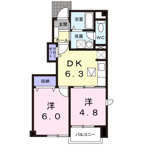 サニーパーク・ＫⅡの間取り