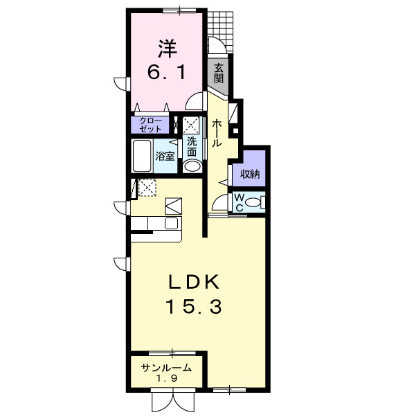 ヒルズ・ビラＢの間取り
