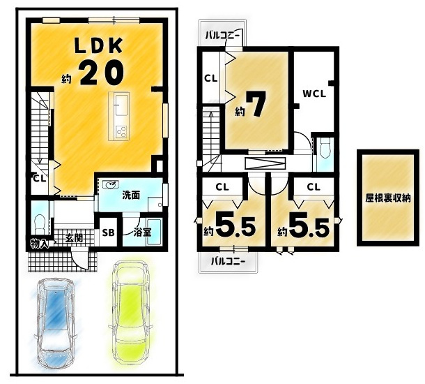 桃山南大島町の間取り