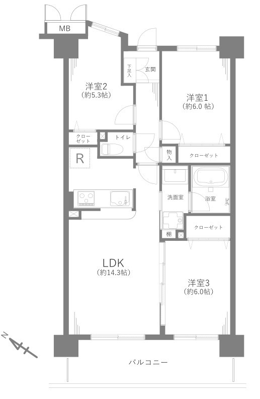 アクアフォレスタ・ルネ稲毛フォレスタ棟