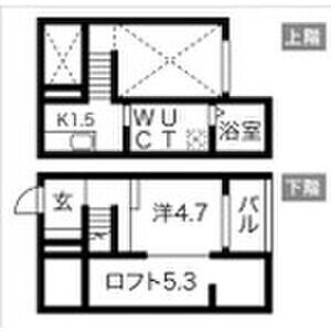 フレシールA　名古屋市賃貸　仲介手数料無料の間取り