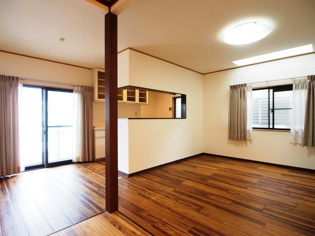 21.8帖の広いLDK。